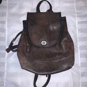 Vintage Coach Leather Backpack